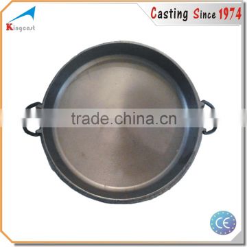 Custom high quality best price cast iron paella pan