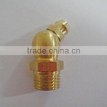 1/8"-28 Thread 45 Degreee Brass Grease Fitting photo-3