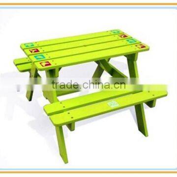 High Quality Outdoor Kids Children Wooden Picnic Table photo-6