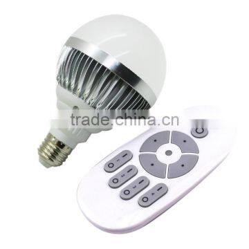 2.4G Wireless E27 12W Dimmable led light Bulb Lamp + Remote controller