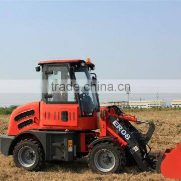 Everun ER08 Hydraulic Small Wheel Loader With Snow Blade and Overseas Service photo-2