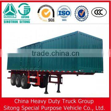 50t Truck Trailer 3 Axle Box Trailer Van Cargo Semi Trailer in China for Sale