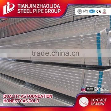 Q195 Q235 Q345 Material Welded Galvanized ms Square Pipe for Greenhouse Furniture Fence Post