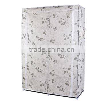 Fabric Bedroom Wardrobe, Middle Size Popular Cloth Wardrobe photo-2
