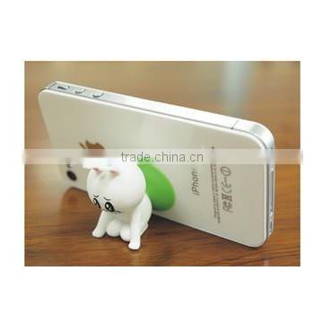 Plastic cell phone charging holder/Novelty dog mobile phone stand