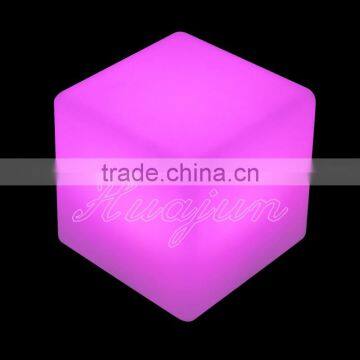 China high quality PE plastic rechargeable colorful led light chair, led cube, led stool