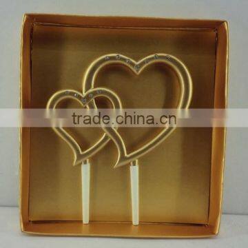 resin wedding heart cake topper