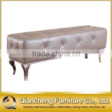Modern Metal Frame Bed End Stool photo-2