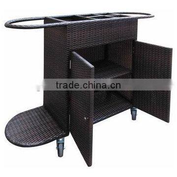PE Rattan Hotel Hand Service Trolley photo-2