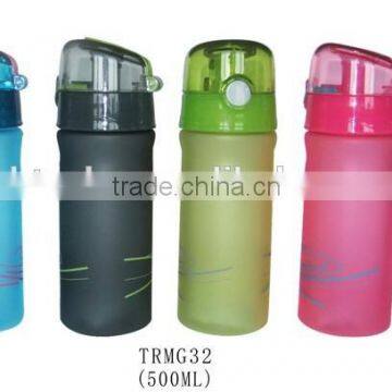 Hot selling colorful 500ml BPA free plastic sports water bottle/drink water bottle