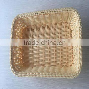 Handmade Cheap Weaving PP Plastic Bread Basket photo-3