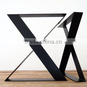 X Shape Flat Steel Leg High Quality Metal Black Coffee Table 28 Inch Legs photo-3