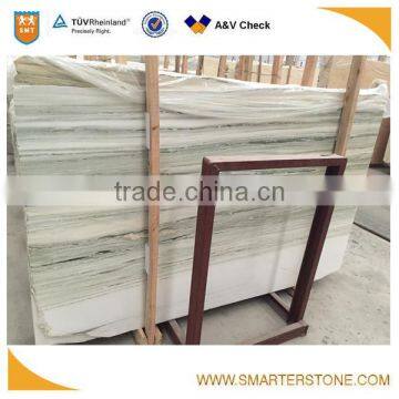 Wooden marble jasper white marble big slab for flooring