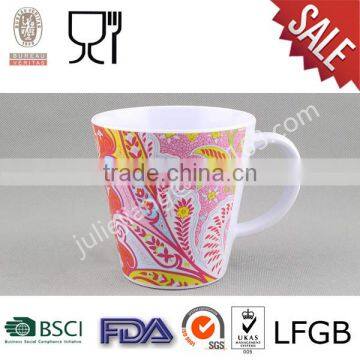 Mosaic Flower one handle Melamine cup and mug Drinkware