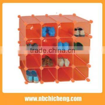 Lattice plastic shoe rack