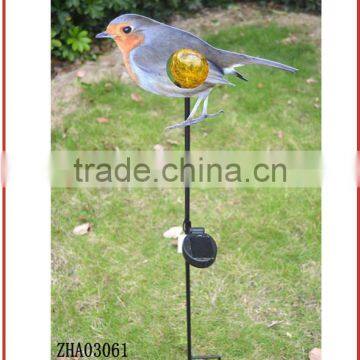 Bird Design Solar glass ball stake