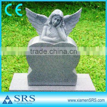 Lovely granite angel funeral monument