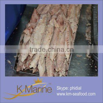 Frozen precooked tuna skinless loins for can lot number#kml4205