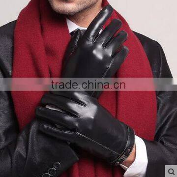 Hot Selling Men's PU Waterproof Leather Gloves photo-4