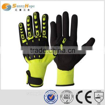 SunnyHope Nitrile Sandy coated TPR impact glove