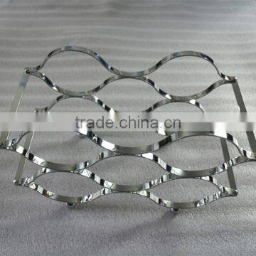 Chrome Metal Wine Rack photo-2