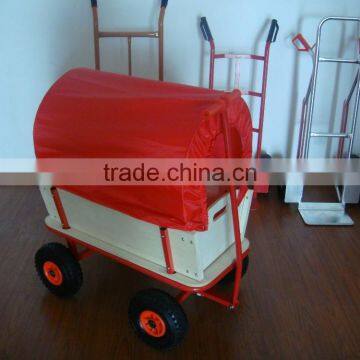 TC1812 kids garden wooden wagon cart