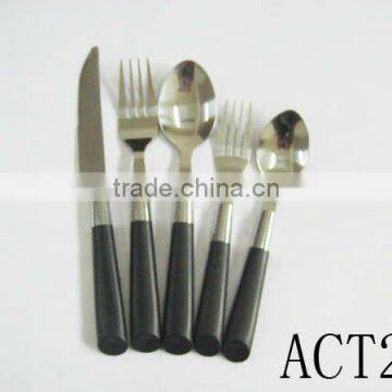 plastic handle 24pcs cutlery