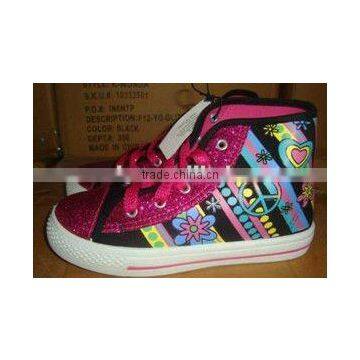 Glitter Hi top canvas shoes