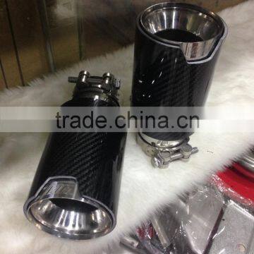 China Factory Price Auto Accessories Racing Exhaust Tip Tuning Carbon Fiber Exhaust Tip photo-5