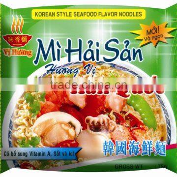 Korean style seafood flavour instant noodles 70g