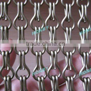 Matted Aluminum Chain Fly Screen In China