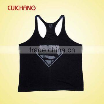 singlet, tank top, muscle tank, cotton singlet, wholesale new design screen printing gym singlets YDBX-003