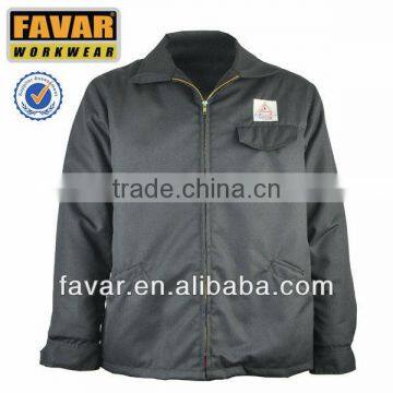 100% cotton heavy winter jacket embroidered logo for oil field