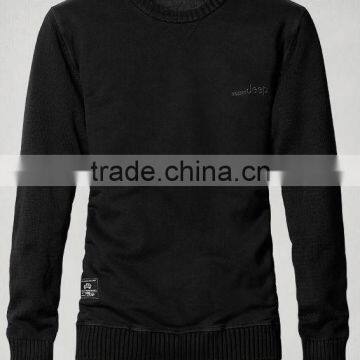 Men long sleeve round collar sweater