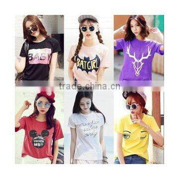 GZY Women Causal and Comfortable t Shirt 2017 Factory Overproduction Export Guangzhou Wholesale African Mixed Women Model 2017 photo-3