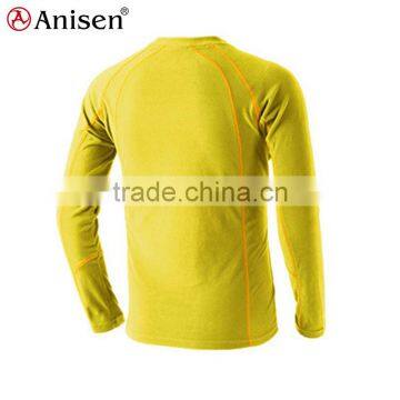 Alli Baba Slim Strong Yellow Polar Fleece Men Hoodies
