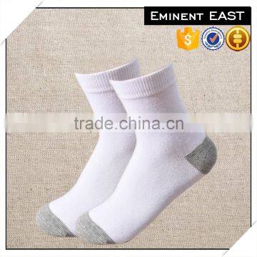 Student cotton white socks