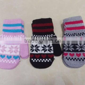 Knit Cheap Kids Mittens Funny Cute Colored Magic Children Gloves Wholesale photo-3