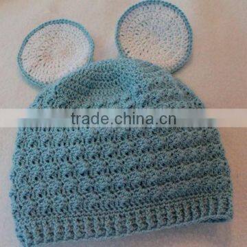 Blue Baby Romper Hand Crochet Knitwear photo-3