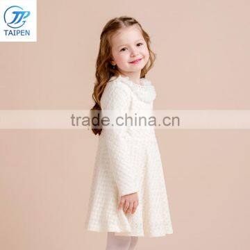 2017 Winter Kids Party Wear Dress With Fleece Lining Fashion Frock Designs For Girl photo-3