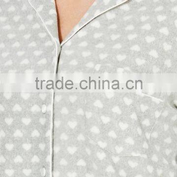 Heart Printed Zip up Plus Size Adult Onesie Pajamas photo-4