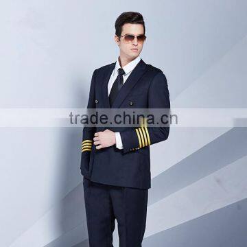 Solid Color Pattern and Anti-Shrink ,bespoke Logo ,Plus Size Feature Airline Uniforms photo-3