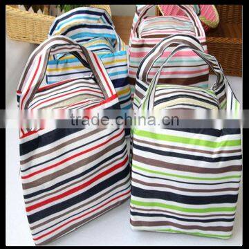 New Design Stripe Thermal Lunch Box Bag