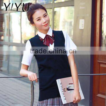 Trend Girl Dark Blue School Uniform Cardigan Vests for High School Students photo-3