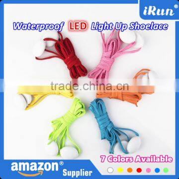 Color Pink Boys Girls Kids Light Up Glow LED Shoelaces Flash Party Disco Shoe Laces Shoe Strings Lacets - EBay/Amazon Supplier photo-3