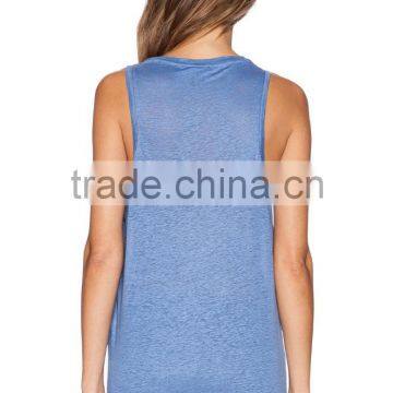 Perforated Curved Hem Tank Tee photo-3