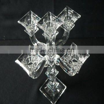 Crystal Candle Holders for Glass Wedding & Table Centerpieces photo-3