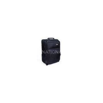 Fashion EVA Trolley Case / Lightweight Wheeled Luggage 3 Piece Black Suitcase Set