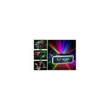 RGB 638nm Red Green 532nm Blue 450nm Multicolor Laser Light Show Projector , 50-60HZ