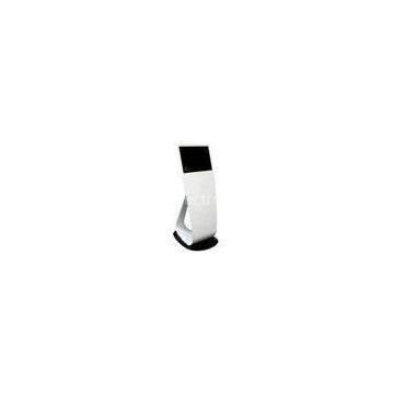 Extra Slim Information Self Service Touchscreen Queue Ticket Kiosk, Floor Standing